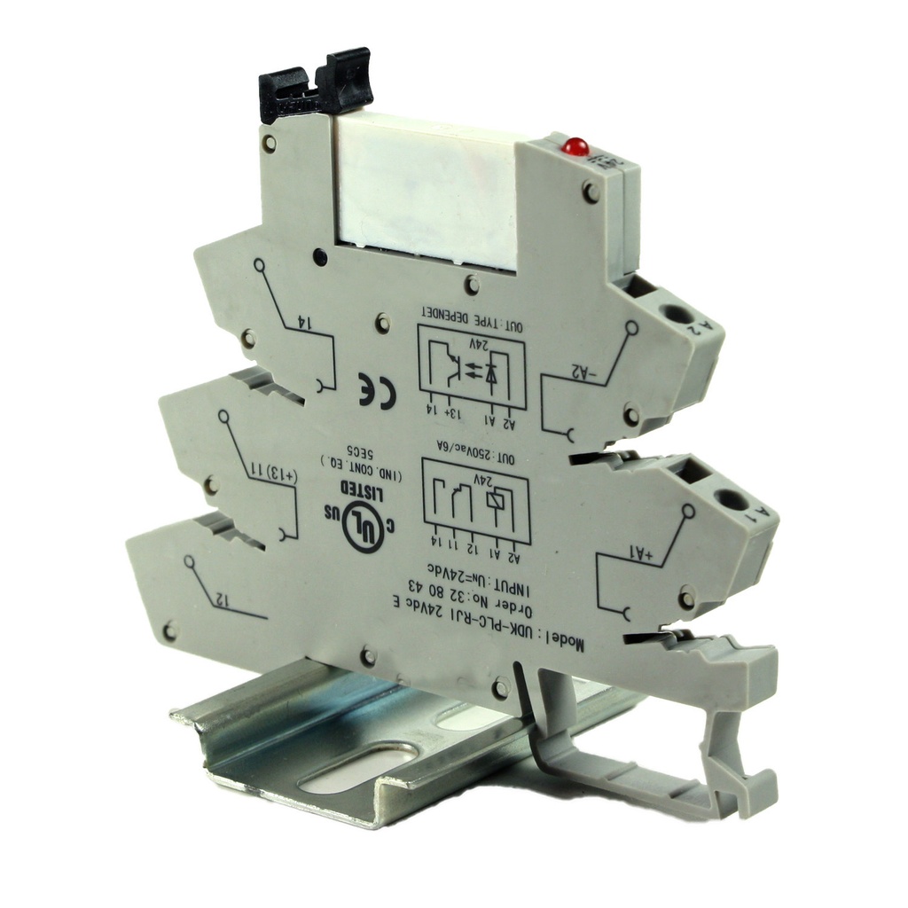 Terminal Block Relay 24V, DIN Rail Relay 24V With Spring Terminal Block